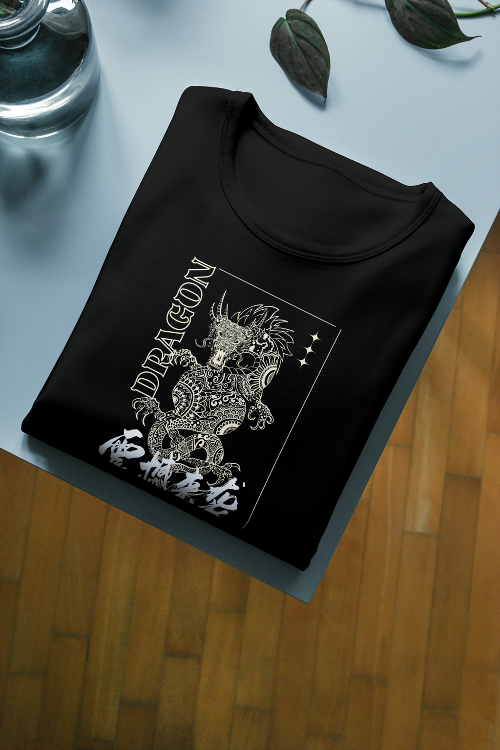 Dragon Image Half Sleeve Tshirt