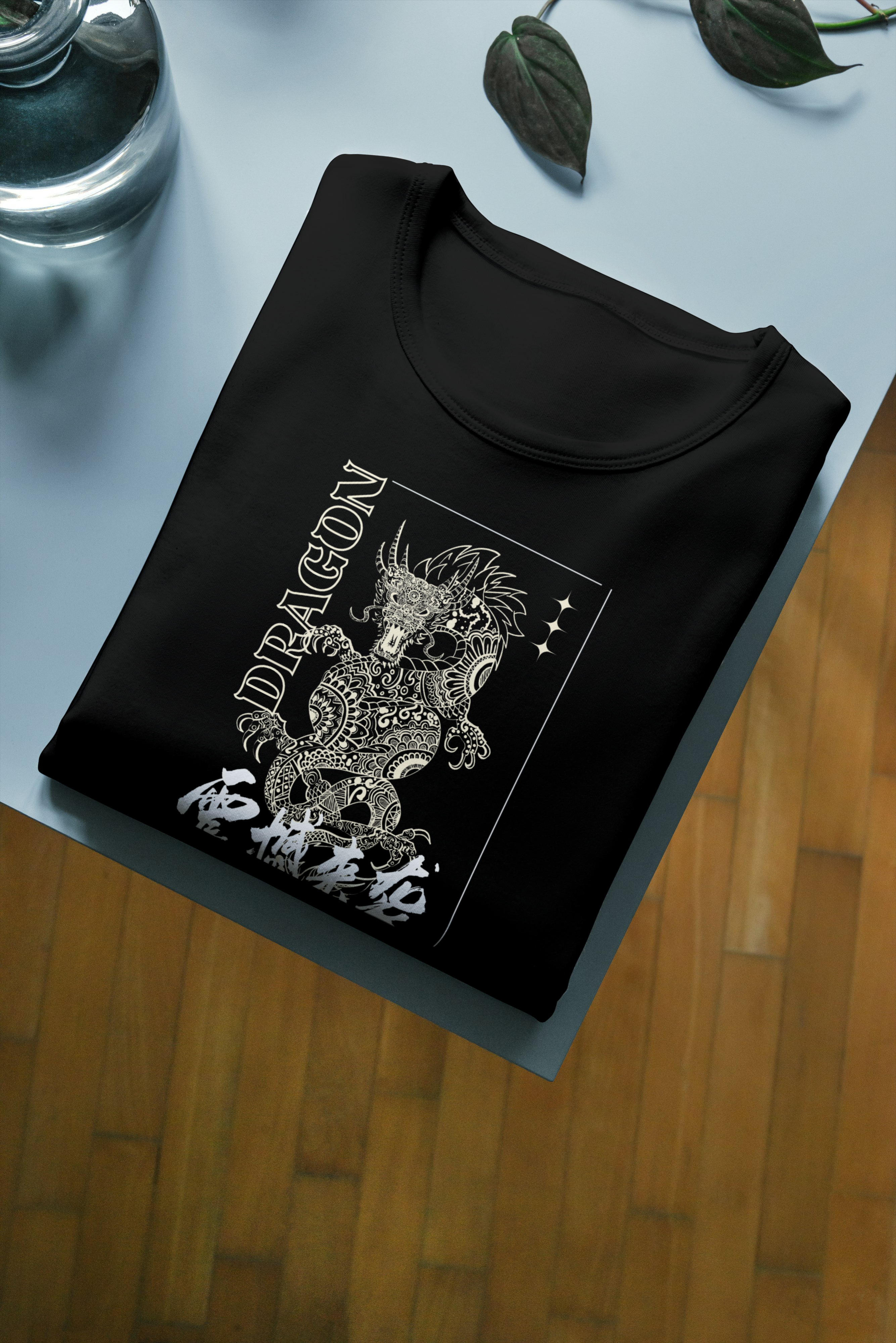Dragon Image Half Sleeve Tshirt