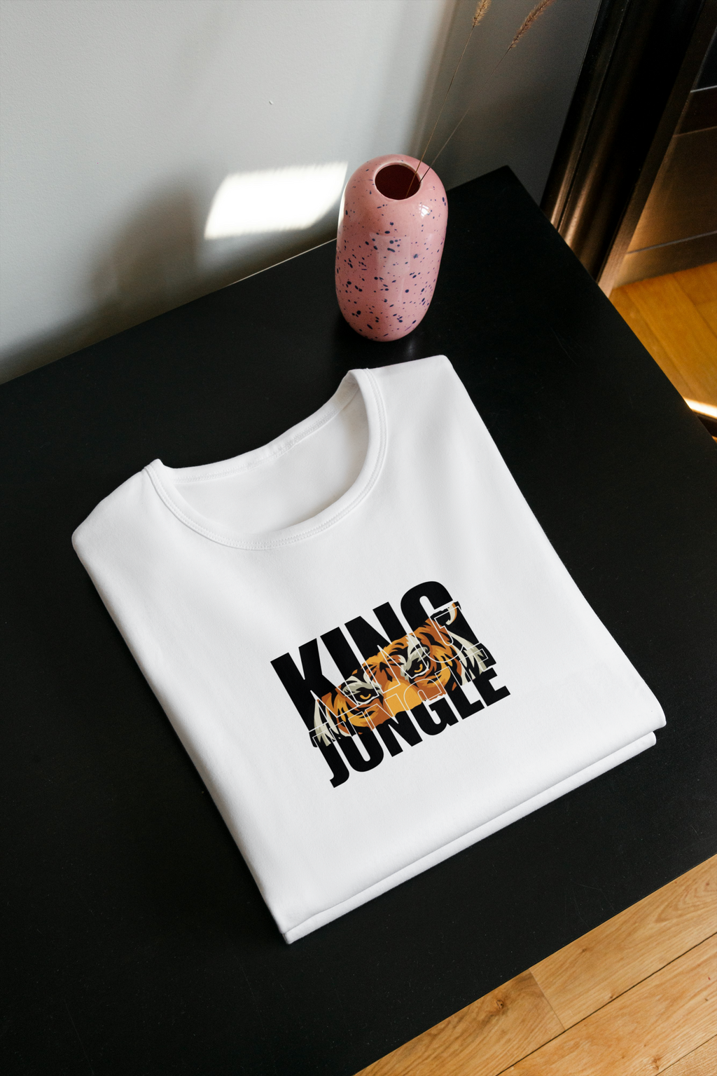 Tiger Print Half Sleeve T-Shirt